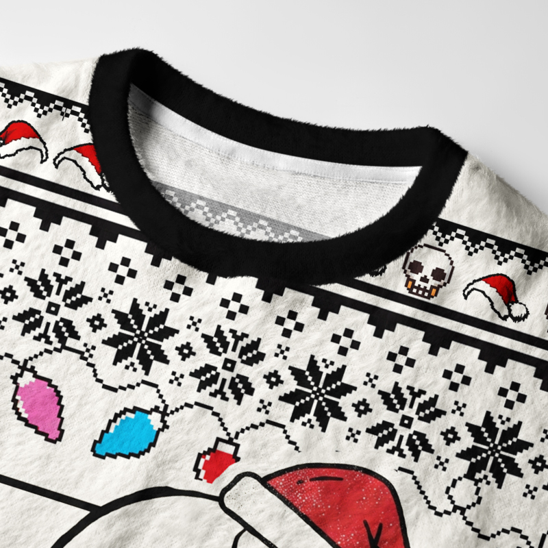 Tokyo-Tiger I'll Be Danned If I Die Sober Fuzzy Christmas Ugly Sweatshirt