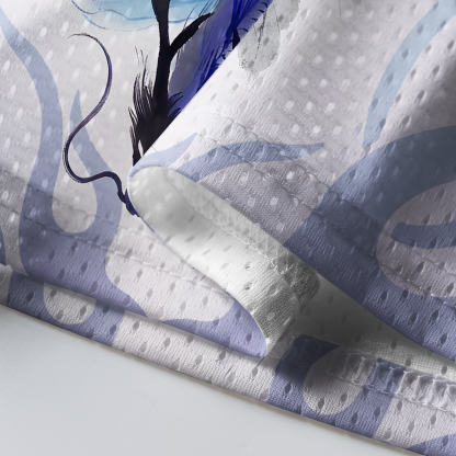 Tokyo-Tiger Untamed Ink Wash Azure Dragon Mesh Jersey