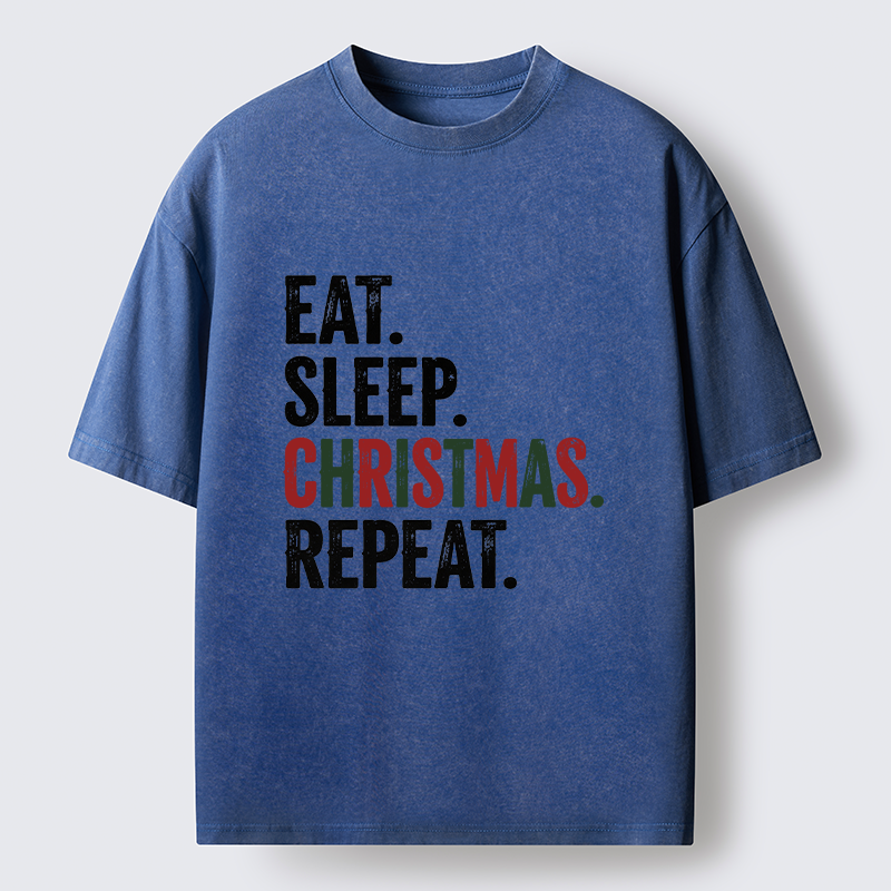 Tokyo-Tiger Christmas Daily Repeat Washed T-Shirt