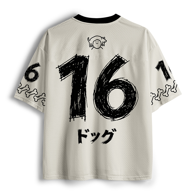 Tokyo-Tiger Linear Pup Mesh Jersey