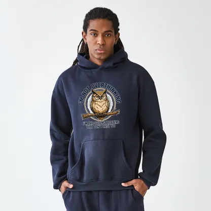 Tokyo-Tiger Overthink Master Owl Adult Fleece Hoodie