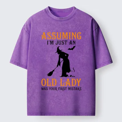 Tokyo‑Tiger Witch Attitude Meme Washed T‑Shirt