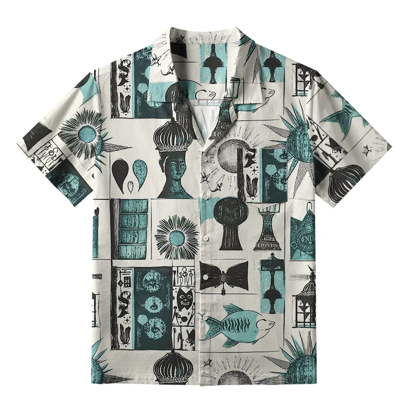 Tokyo-Tiger Mystical Art Objects Aloha Hawaiian Shirt