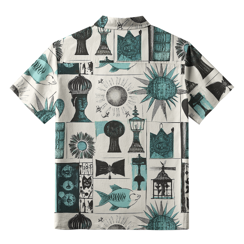 Tokyo-Tiger Mystical Art Objects Button-up Shirt