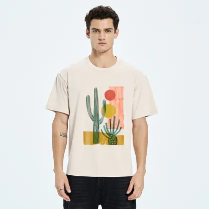 Tokyo‑Tiger Minimalist Desert Washed T-Shirt