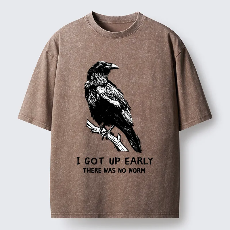 Tokyo-Tiger Early Raven Meme Washed T-Shirt