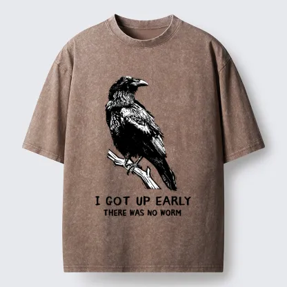Tokyo-Tiger Early Raven Meme Washed T-Shirt