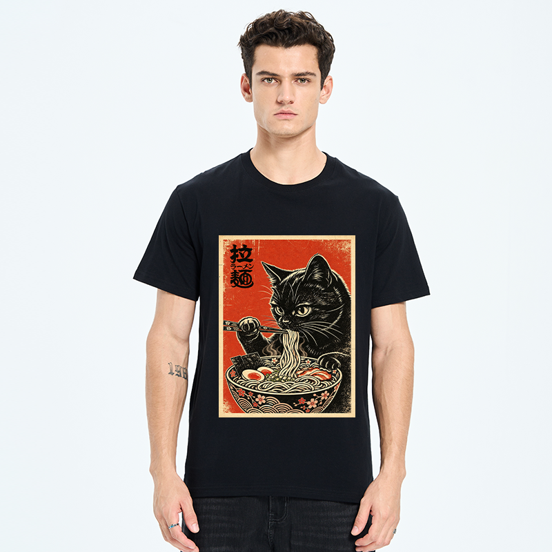Tokyo-Tiger Japanese Ramen Cat Art Classic T-Shirt