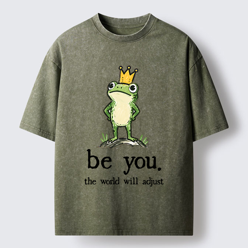 Tokyo-Tiger Confident Crown Frog Washed T-Shirt
