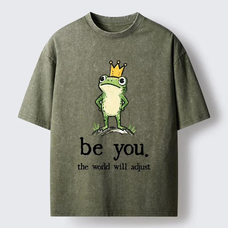 Tokyo-Tiger Confident Crown Frog Washed T-Shirt