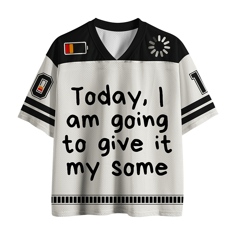 Tokyo-Tiger Today, I Am Going To Give It My Some Mesh Jersey