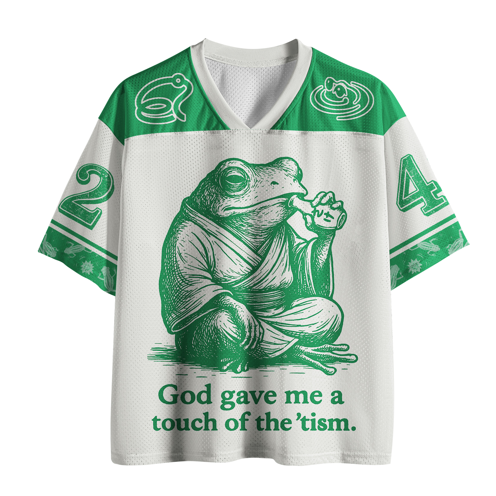 Tokyo-Tiger God Gave Me A Touch Of The 'tism Mesh Jersey