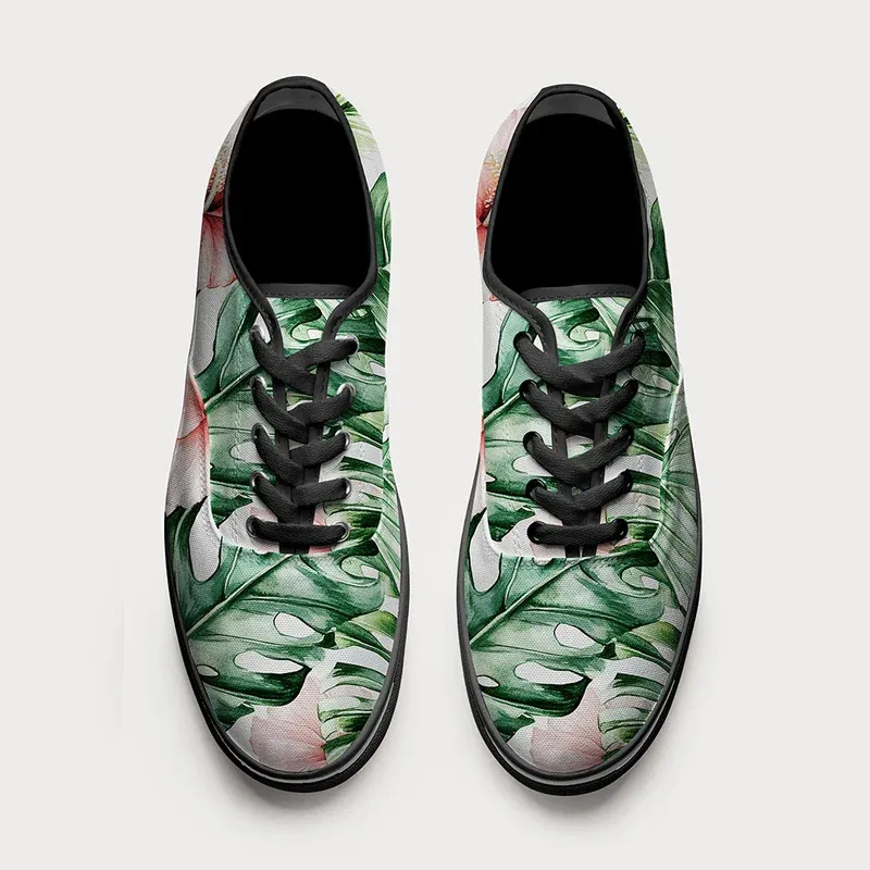 Tokyo-Tiger Island Blossoms Canvas Shoes