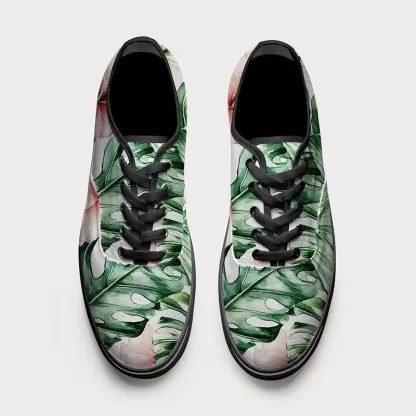Tokyo-Tiger Island Blossoms Canvas Shoes