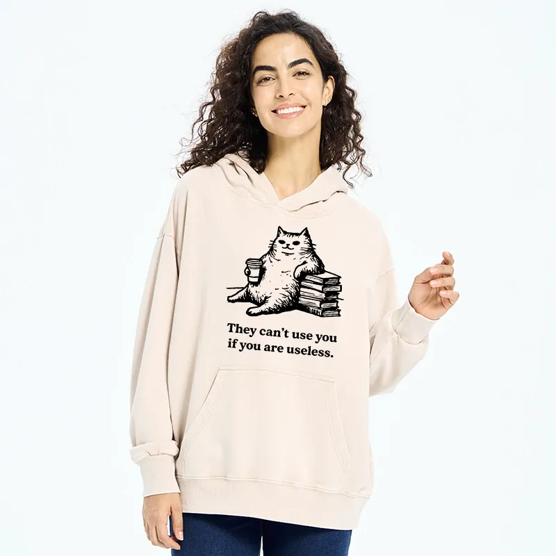 Tokyo-Tiger Cat Proving Uselessness Is A Superpower Washed Hoodie
