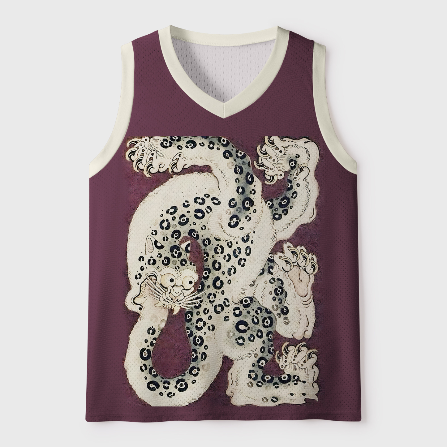 Tokyo-Tiger Incredible Snow Leopard Mesh Tank Top Sale