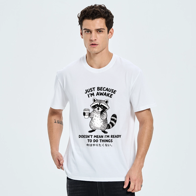 Tokyo-Tiger Tired Raccoon Coffee Classic T-Shirt