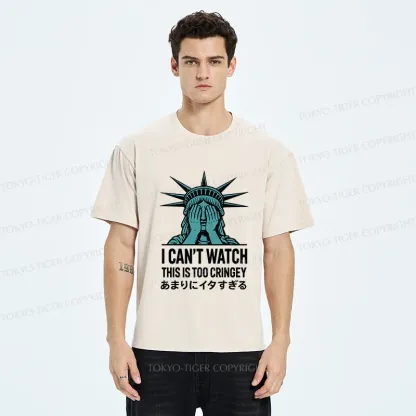 Tokyo-Tiger Shy Statue Washed T-Shirt