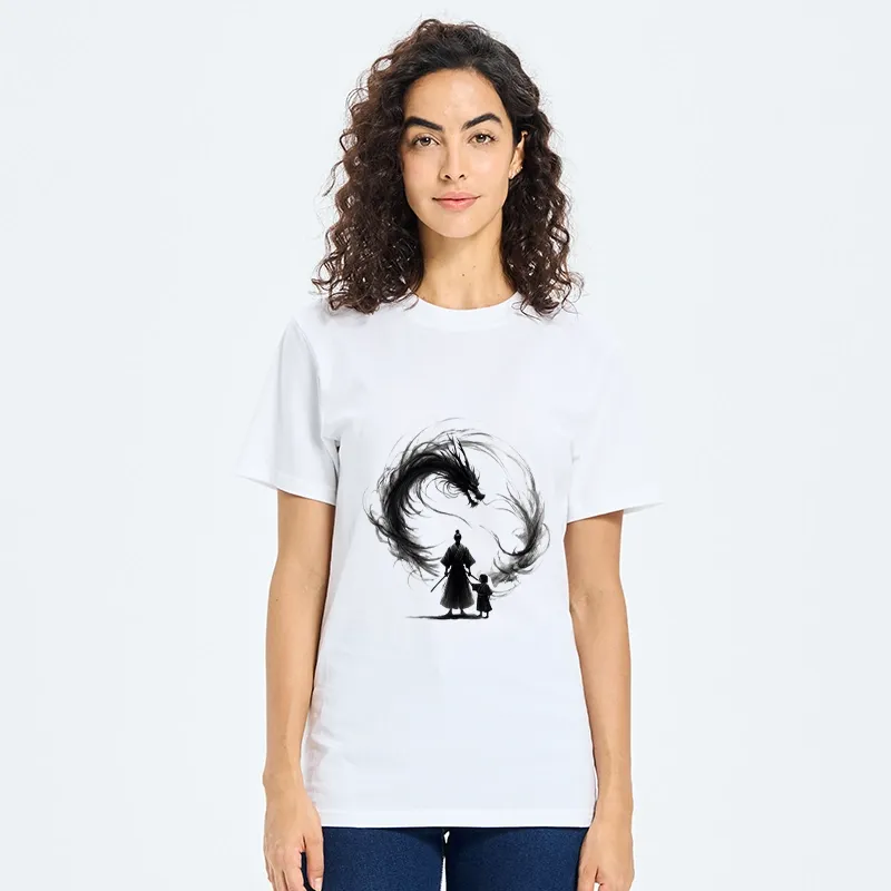 Tokyo-Tiger Samurai And Dragon Fatherhood Classic T-Shirt