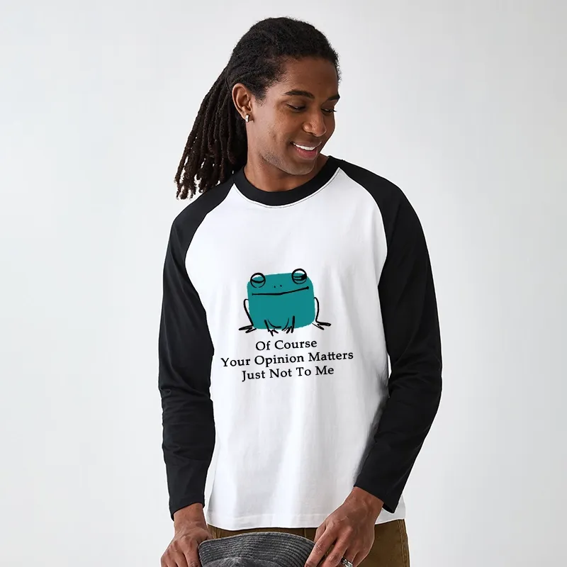 Tokyo-Tiger Cool Frog Unbothered By Others Opinions Raglan Long Sleeve T-shirt