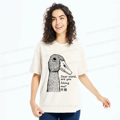 Tokyo-Tiger Joking Duck Washed T-Shirt