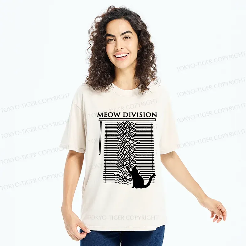 Tokyo-Tiger MEOW Music Washed T-Shirt