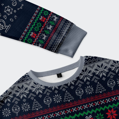 Tokyo-Tiger Ho Ho Ho Holmium Christmas Ugly Sweatshirt