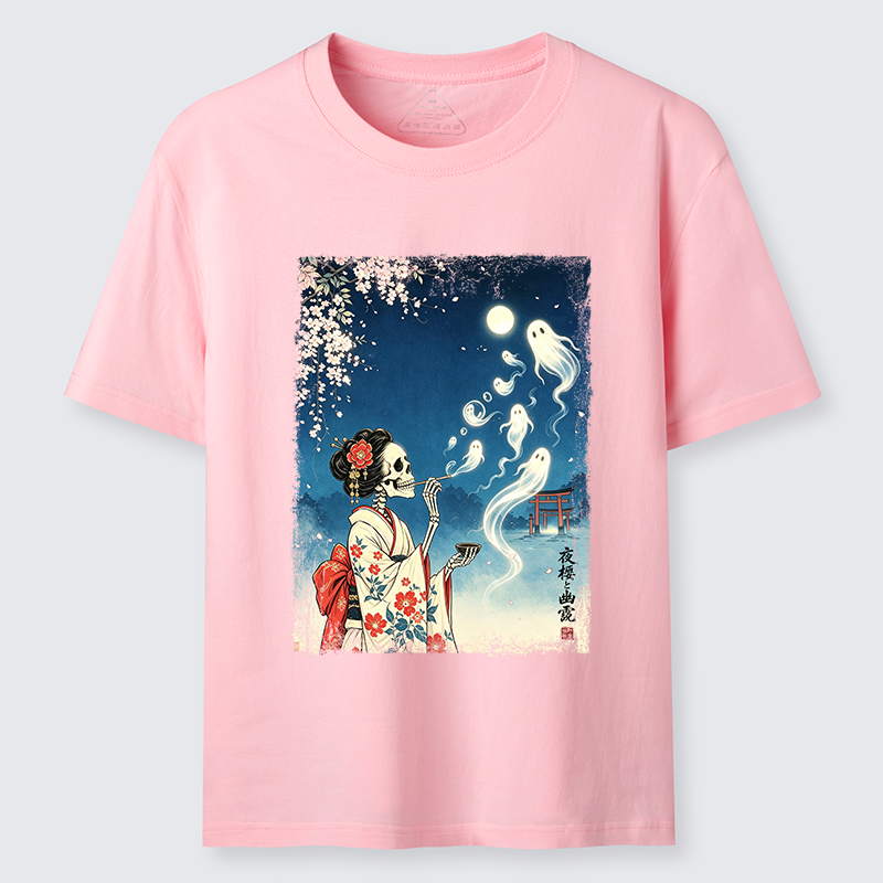 Tokyo-Tiger Moon Skeleton Ghost Classic T-Shirt