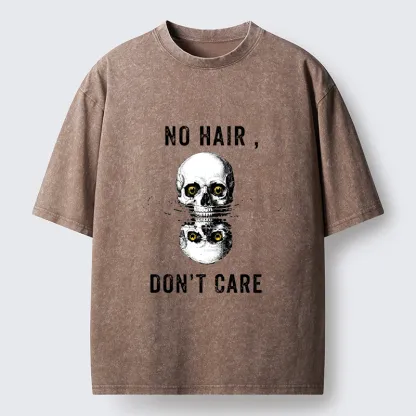 Tokyo-Tiger Skull Water Reflection Washed T-Shirt