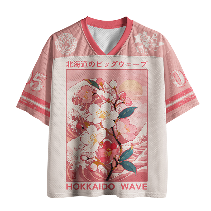 Tokyo-Tiger Hokkaido Sakura Wave Mesh Jersey