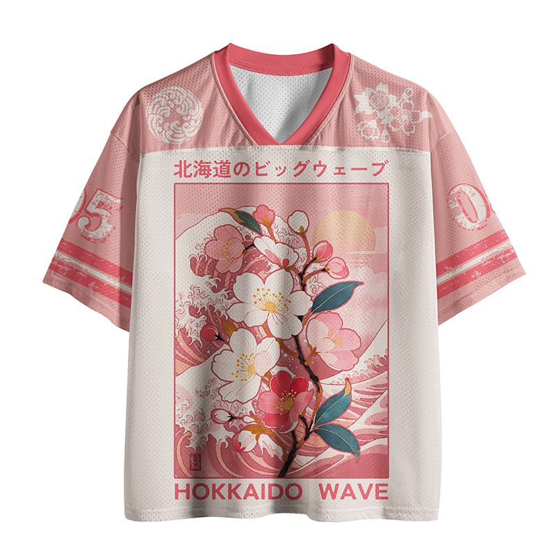 Tokyo-Tiger Hokkaido Sakura Wave Mesh Jersey