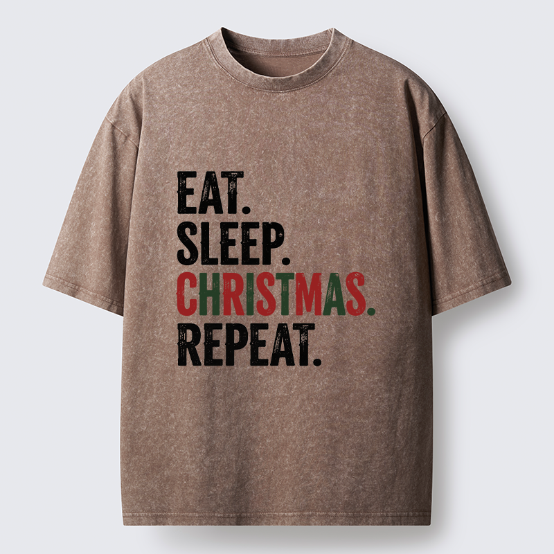 Tokyo-Tiger Christmas Daily Repeat Washed T-Shirt