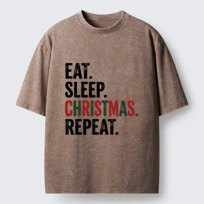 Tokyo-Tiger Christmas Daily Repeat Washed T-Shirt