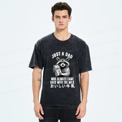 Tokyo-Tiger Father Brings Milk Washed T-Shirt