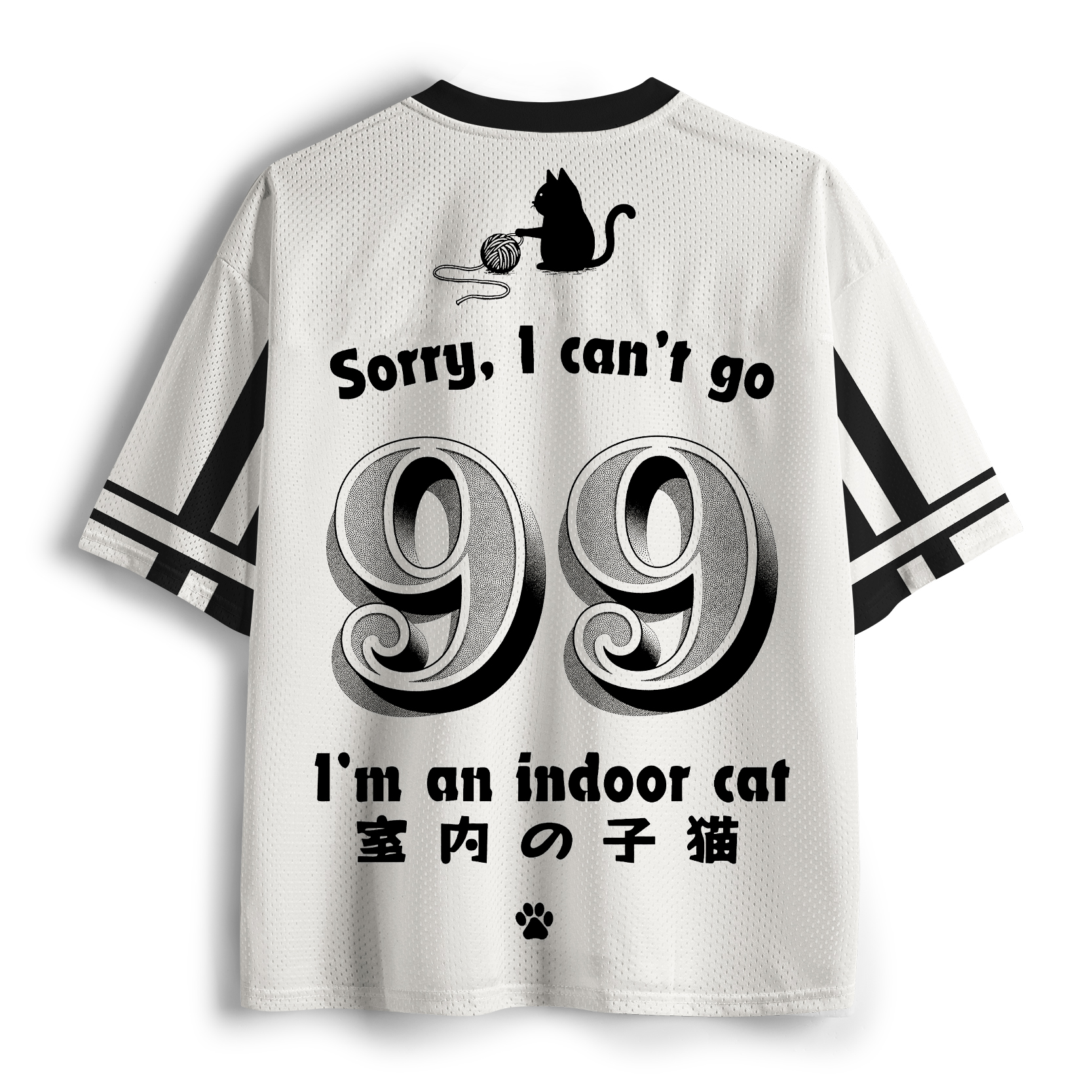 Tokyo-Tiger Indoor Cat Meme Mesh Jersey