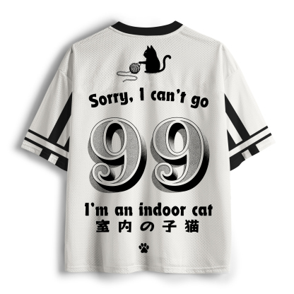 Tokyo-Tiger Indoor Cat Meme Mesh Jersey