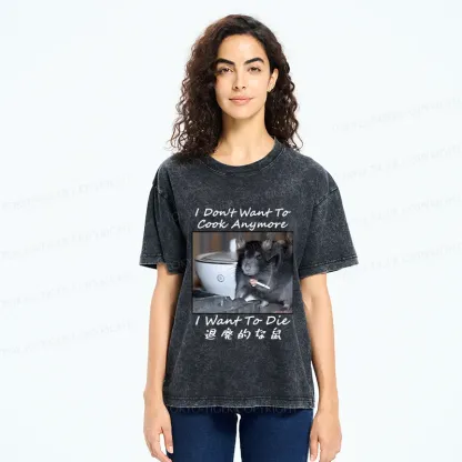Tokyo-Tiger Decadent Mouse Washed T-Shirt