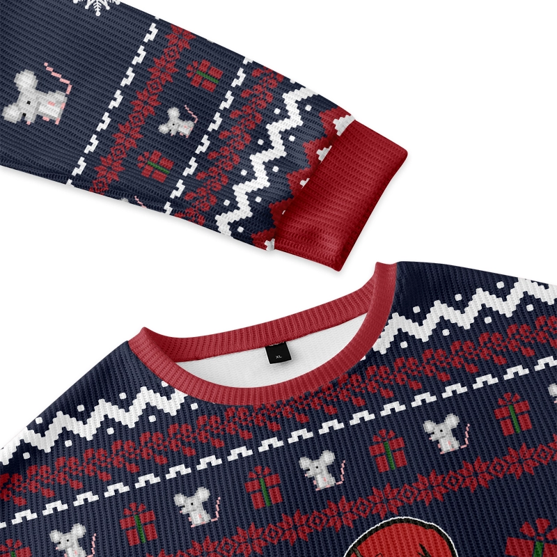 Tokyo-Tiger Possum Samurai Christmas Ugly Sweatshirt