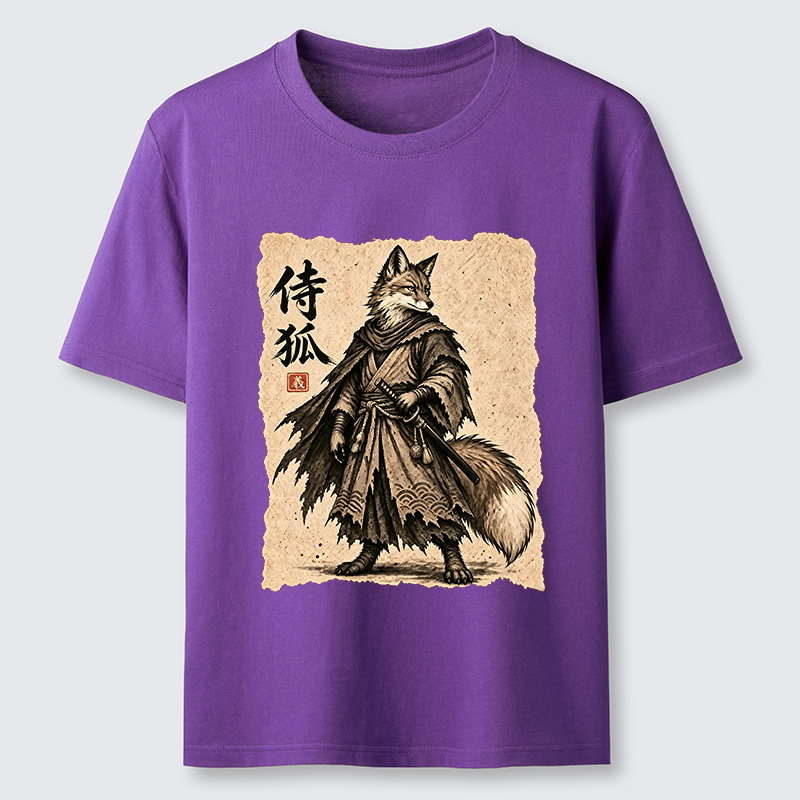 Tokyo-Tiger Vintage Samurai Fox Art Classic T-Shirt