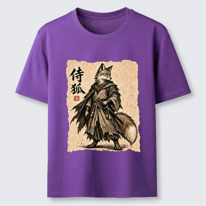 Tokyo-Tiger Vintage Samurai Fox Art Classic T-Shirt