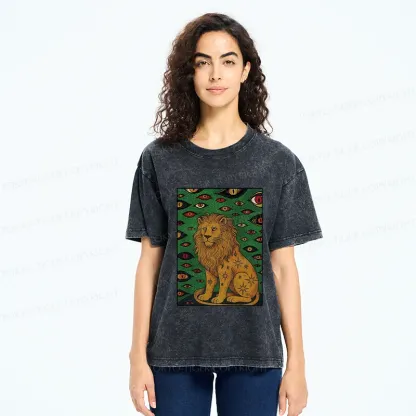 Tokyo-Tiger Mysterious Lion Washed T-Shirt