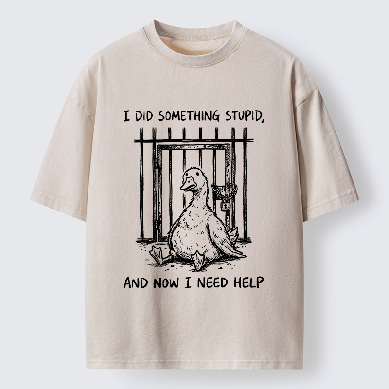 Tokyo-Tiger Silly Goose Trouble Vibe Washed T-Shirt