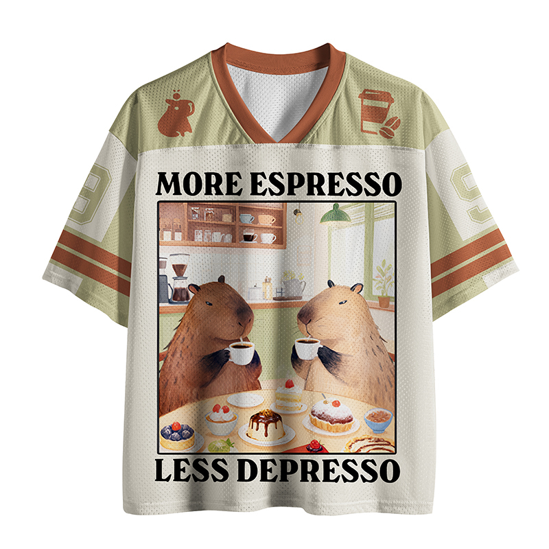 Tokyo-Tiger Café Capybara Mesh Jersey