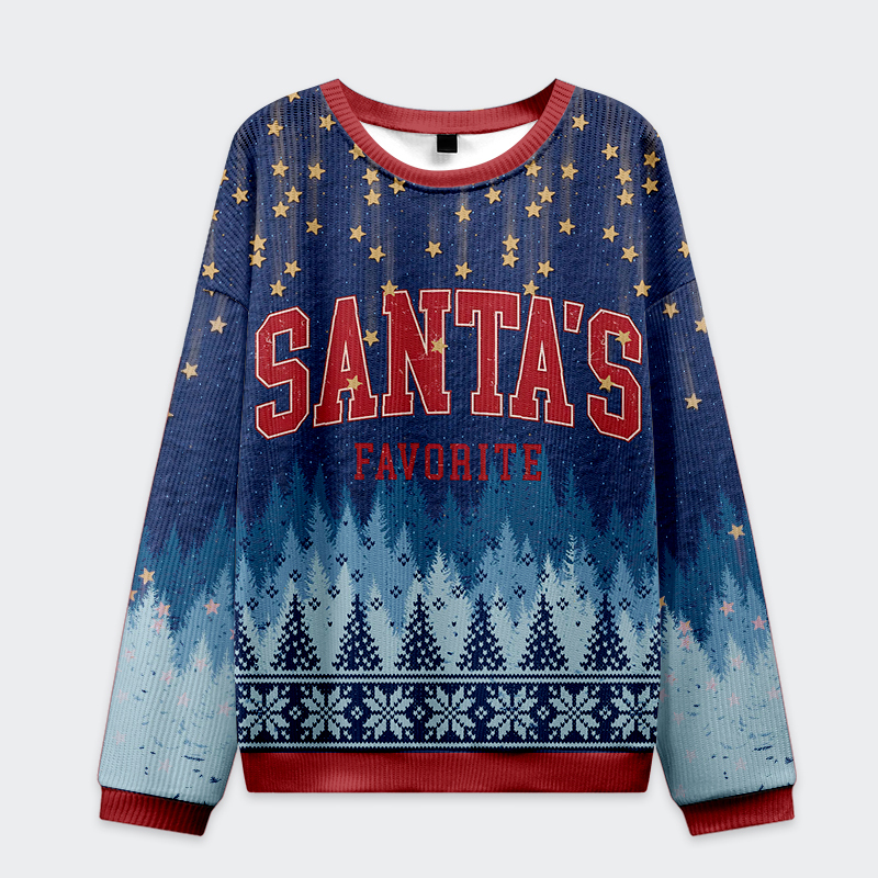 Tokyo-Tiger Santa's Favorite Christmas Ugly Sweatshirt