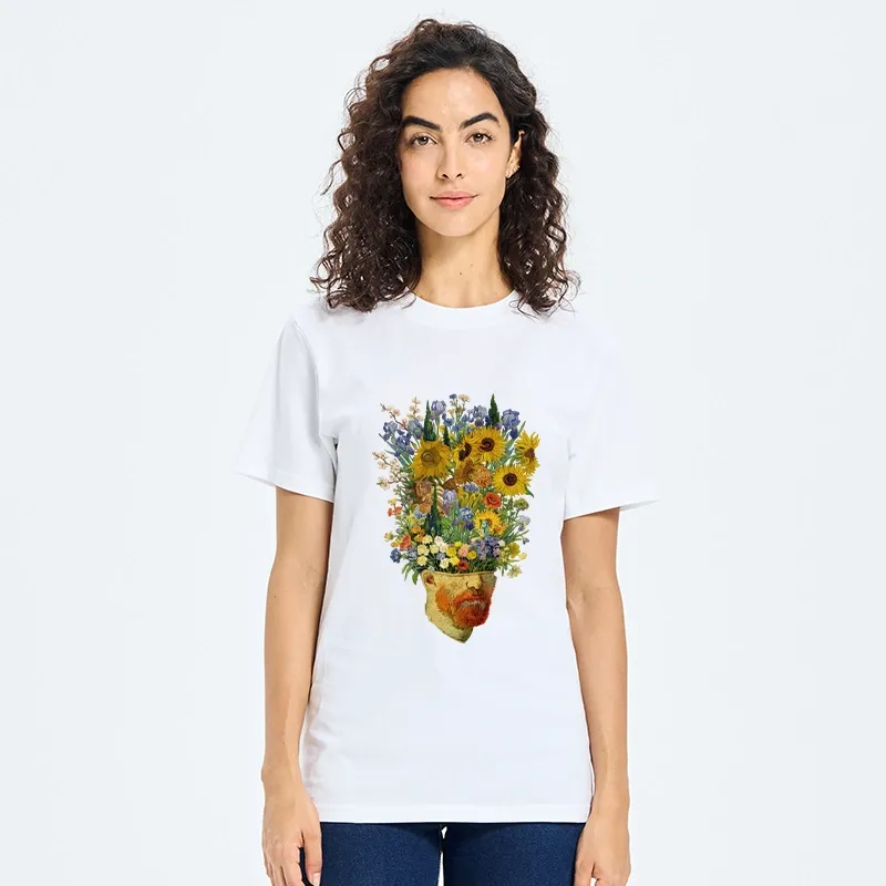 Tokyo-Tiger Van Gogh's Blooming Flowers Classic T-Shirt
