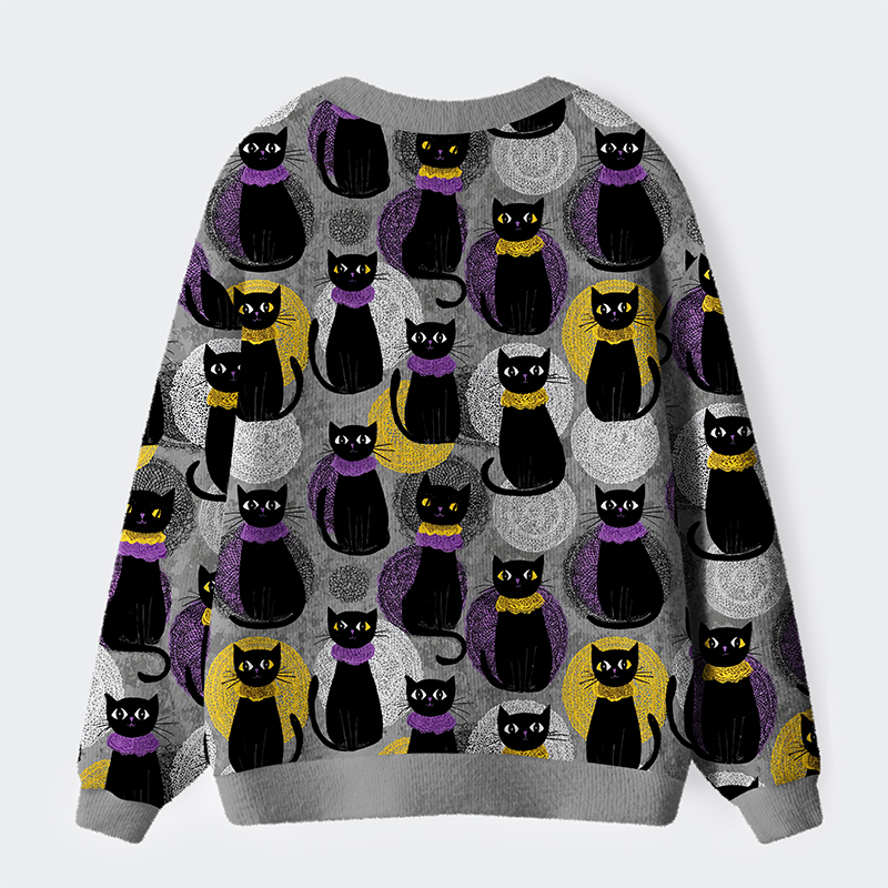 Tokyo-Tiger The Cozy Coven Ugly Cardigan Sweater