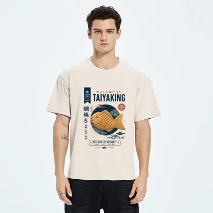 Tokyo-Tiger Taiyaki King Dessert Washed T-Shirt