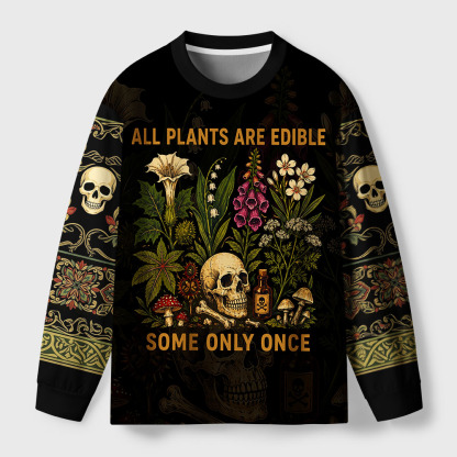 Tokyo-Tiger Beautiful Poison Floral Eco-Friendly Long Sleeve T-Shirt