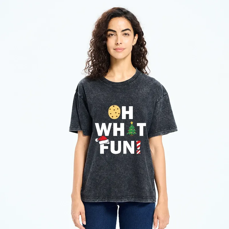 Tokyo-Tiger Christmas Funny Season Vibe Washed T-Shirt