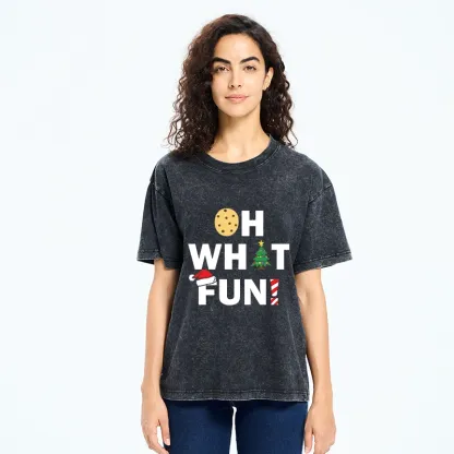 Tokyo-Tiger Christmas Funny Season Vibe Washed T-Shirt